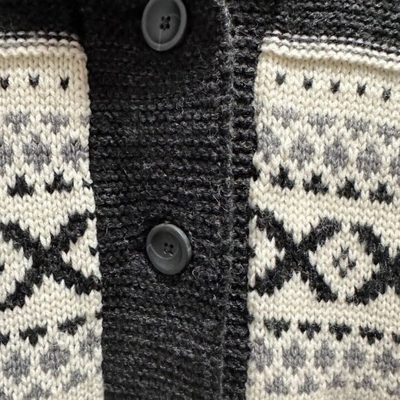 Sansara Nordic Shawl Collar Cardigan Sweater | Size Small | Wool Blend - Picture 3 of 9